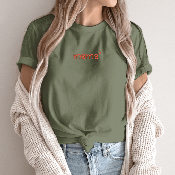 Siuvinėti unisex marškinėliai „Mama²“ - Image 3