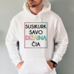 Unisex džemperis su Jūsų dizainu | Su kapišonu