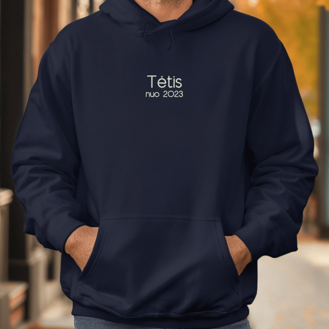 Siuvinėtas unisex džemperis „Tėtis nuo ….“