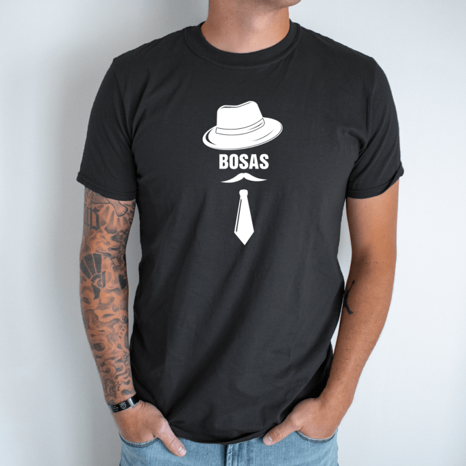 Unisex marškinėliai su spauda „Ponas Bosas“ - Image 8