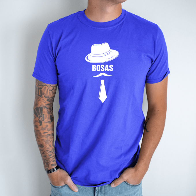 Unisex marškinėliai su spauda „Ponas Bosas“ - Image 5