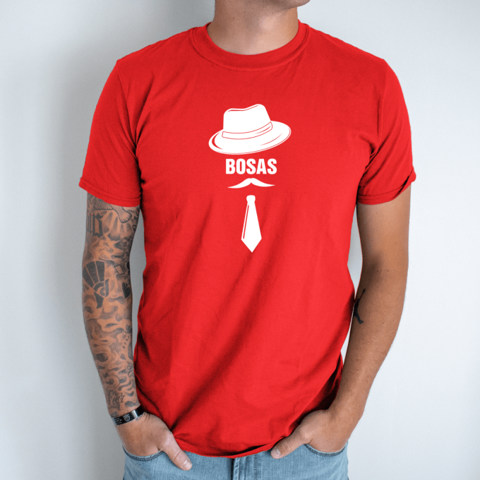 Unisex marškinėliai su spauda „Ponas Bosas“ - Image 4