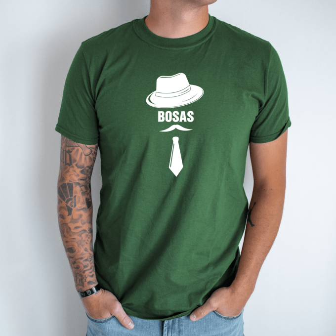 Unisex marškinėliai su spauda „Ponas Bosas“ - Image 6