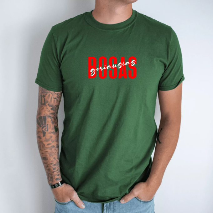 tamsiai-zalia-unisex-marskineliai-su-spauda-geriausias-bosas