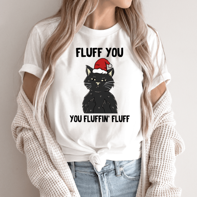Unisex marškinėliai su spauda „Fluff You“ - Image 2