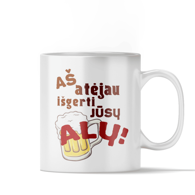 Magiškas puodelis „Atėjau išgerti alų“ - Image 2