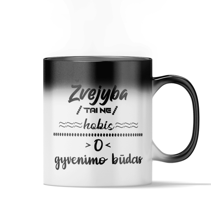 Magiškas puodelis „Žvejyba ne hobis“