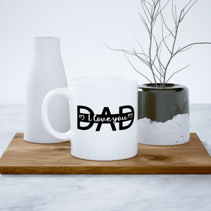 Puodelis „I love You Dad“