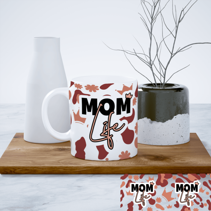 Puodelis „Mom Life“