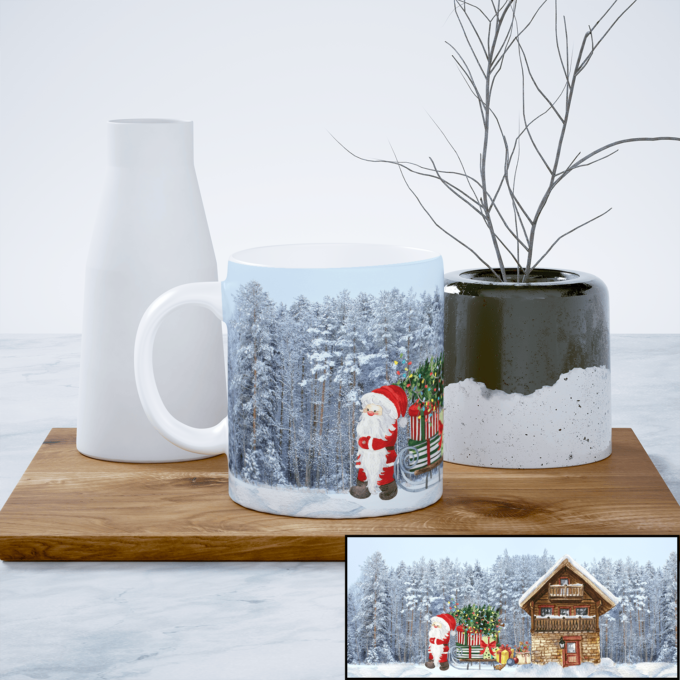 Puodelis „Santa Miške“
