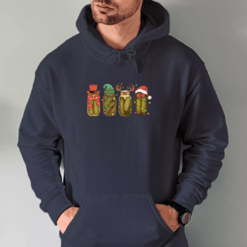 tamsiai-melyna-unisex-dzemperis-su-spauda-kalediniai-agurkai