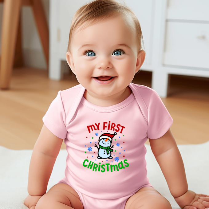 Vaikiškas bodžiukas su spauda "My first Christmas" - Image 3