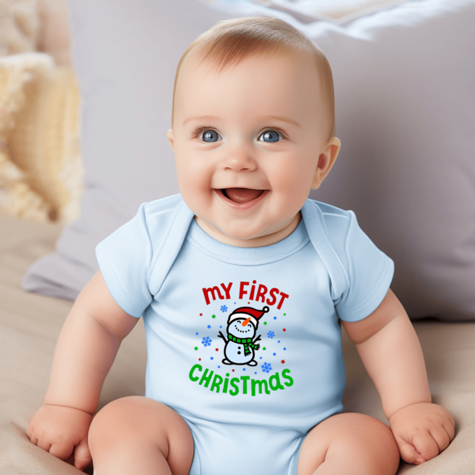 Vaikiškas bodžiukas su spauda "My first Christmas" - Image 2
