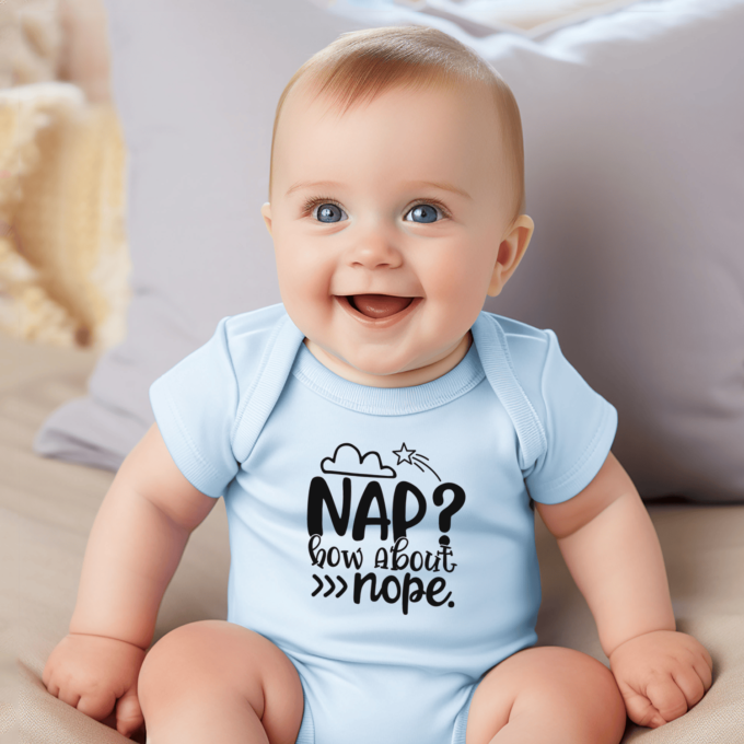 Vaikiškas bodžiukas su spauda "Nap?" - Image 3