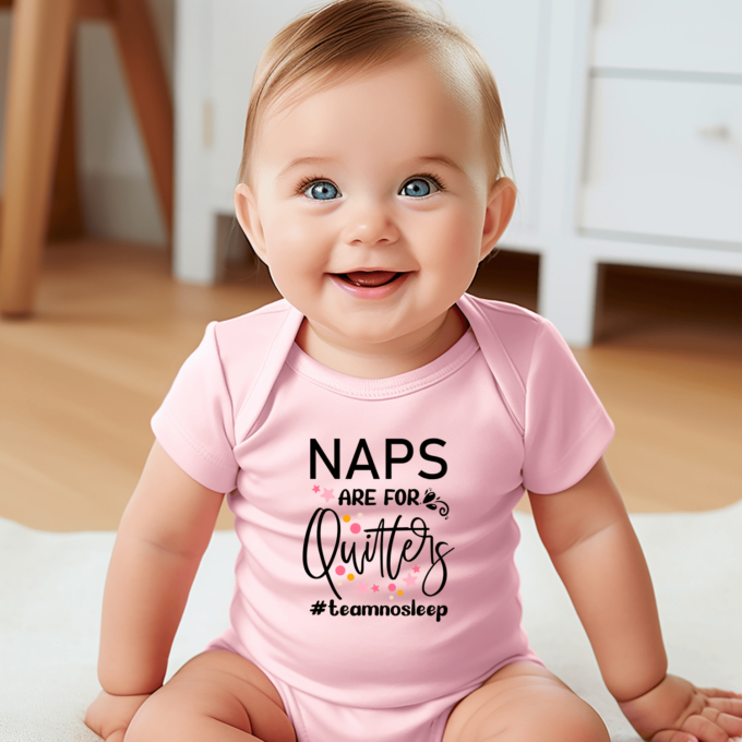 Vaikiškas bodžiukas su spauda "#teamnosleep" - Image 2