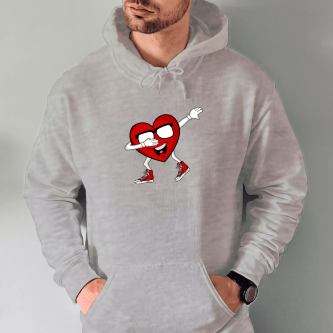 pilka-unisex-dzemperis-su-spauda-dabbing-heart