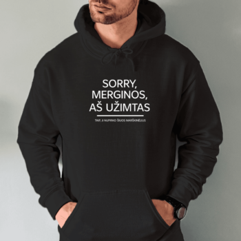 juoda-unisex-dzemperis-su-spauda-sorry-merginos-as-uzimtas