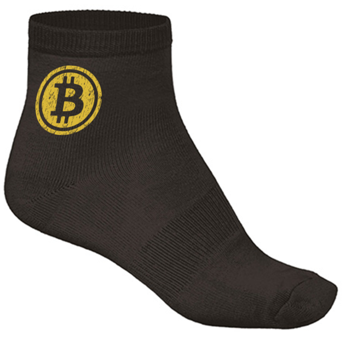 Kojinės su spauda „Bitcoin“