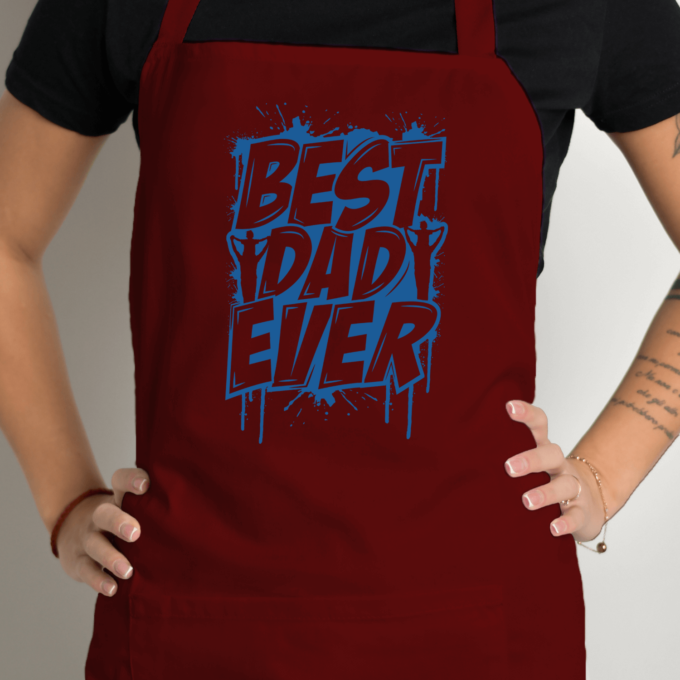 Prijuostė su spauda „Best Dad Ever“ - Image 6