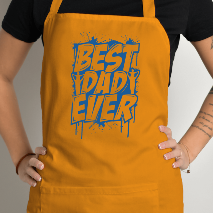 Prijuostė su spauda „Best Dad Ever“ - Image 4