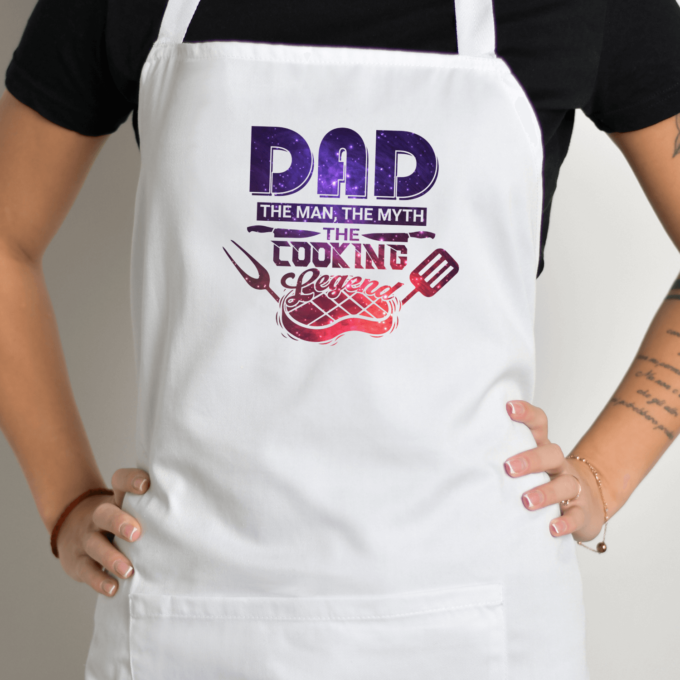 Prijuostė su spauda „Dad Cooking Legend“