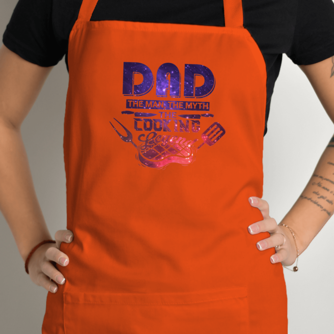 Prijuostė su spauda „Dad Cooking Legend“ - Image 3