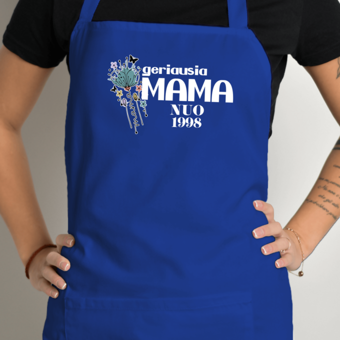 Prijuostė su spauda „Geriausia Mama nuo...“ - Image 4
