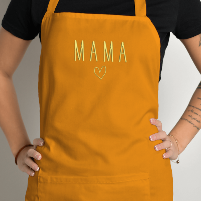 Siuvinėta prijuostė „Mama“ - Image 7