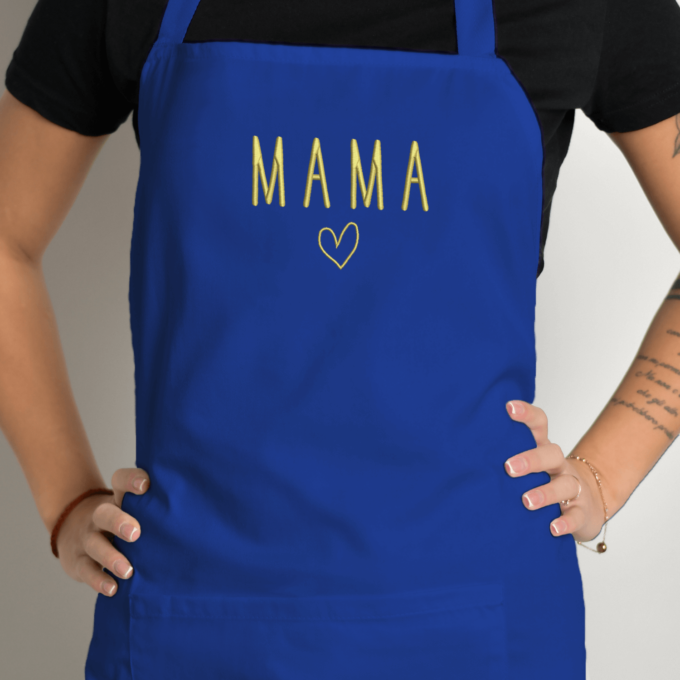 Siuvinėta prijuostė „Mama“ - Image 5