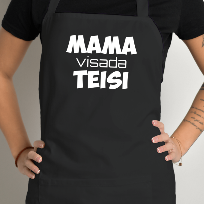 Prijuostė su spauda „Mama visada teisi“ - Image 3