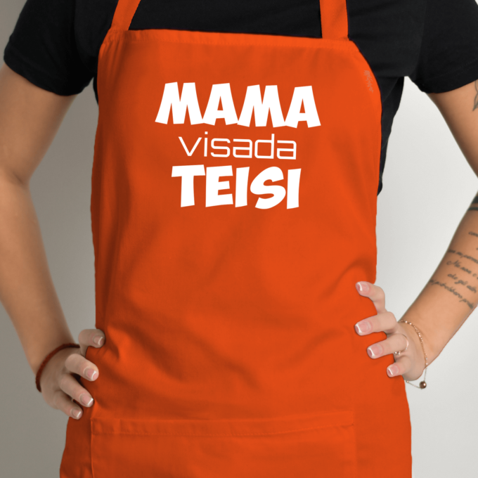 Prijuostė su spauda „Mama visada teisi“ - Image 6
