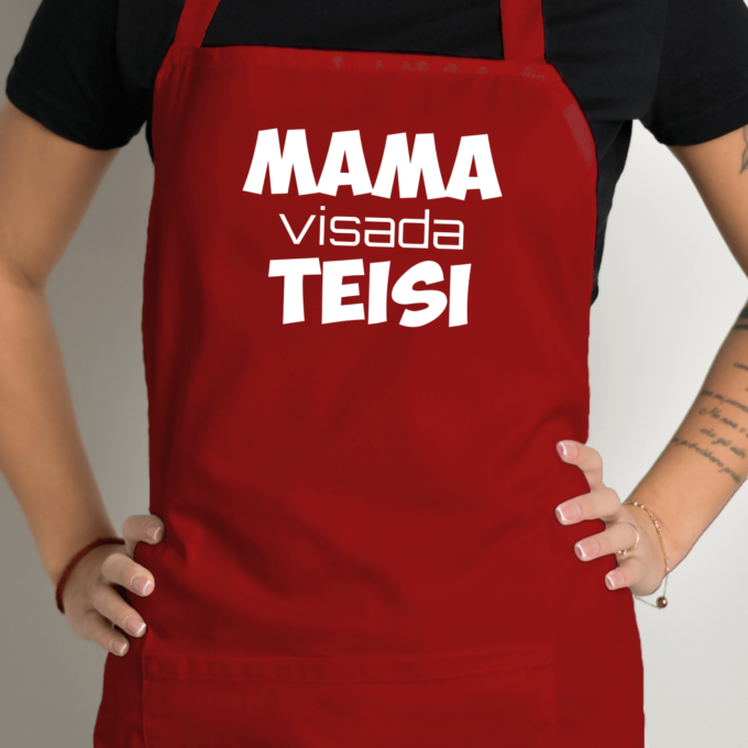 Prijuostė su spauda „Mama visada teisi“ - Image 5