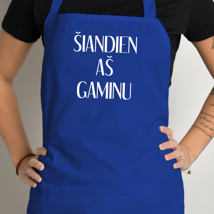 Prijuostė su spauda „Šiandien aš gaminu“ - Image 3