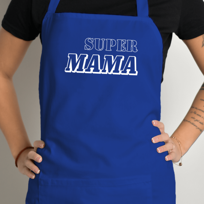 Prijuostė su spauda „Super Mama“ - Image 4