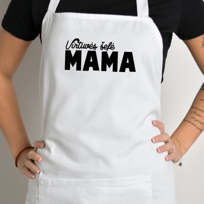 Prijuostė su spauda „Virtuvės šefė - Mama“ - Image 2