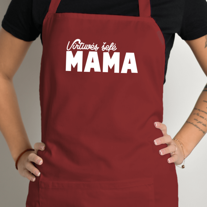 Prijuostė su spauda „Virtuvės šefė - Mama“ - Image 3