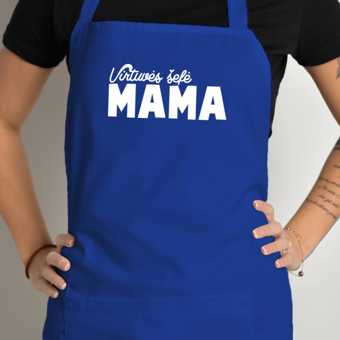 Prijuostė su spauda „Virtuvės šefė - Mama“ - Image 4