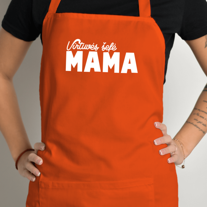 Prijuostė su spauda „Virtuvės šefė - Mama“ - Image 6