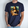Unisex marškinėliai su spauda „Mona Liza“ - Image 3