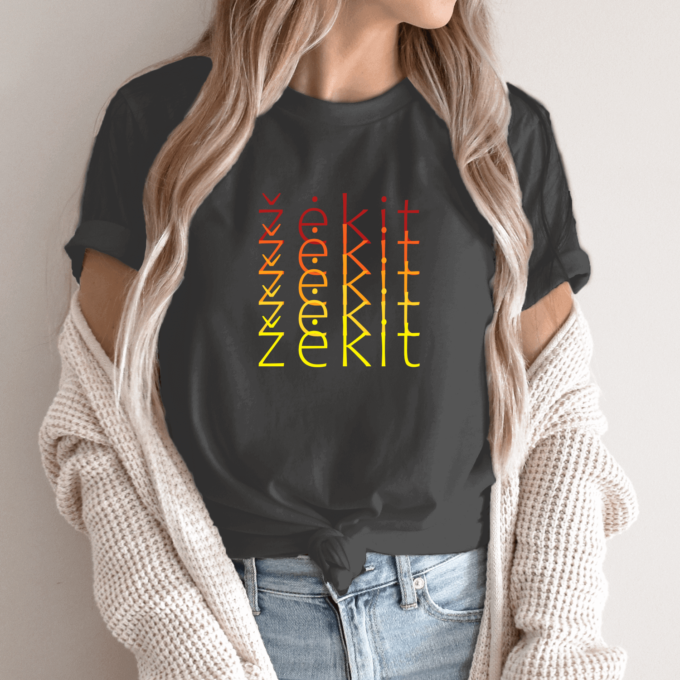 Unisex marškinėliai su spauda „žėkit spalvotai“ - Image 4