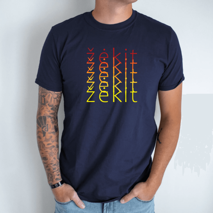 Unisex marškinėliai su spauda „žėkit spalvotai“ - Image 5