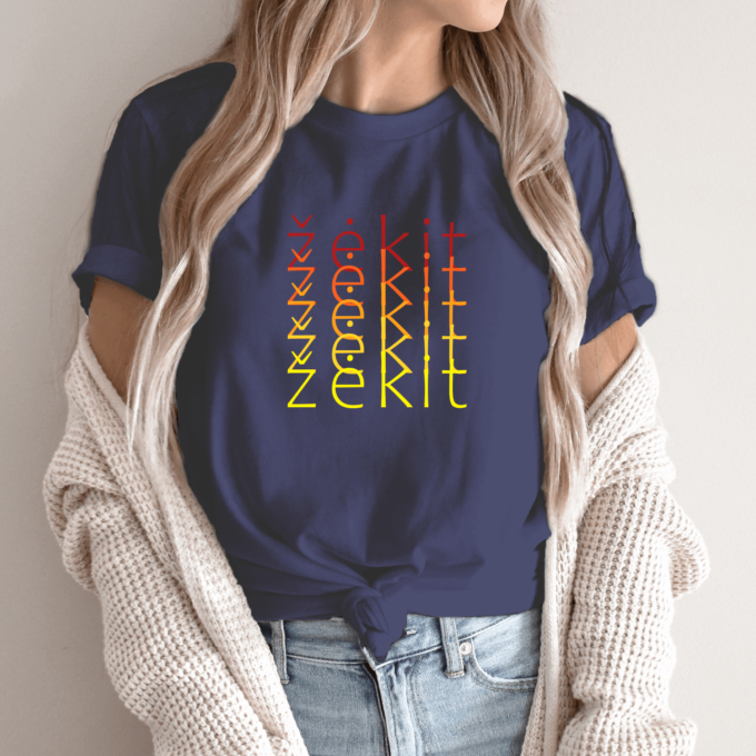 Unisex marškinėliai su spauda „žėkit spalvotai“ - Image 2