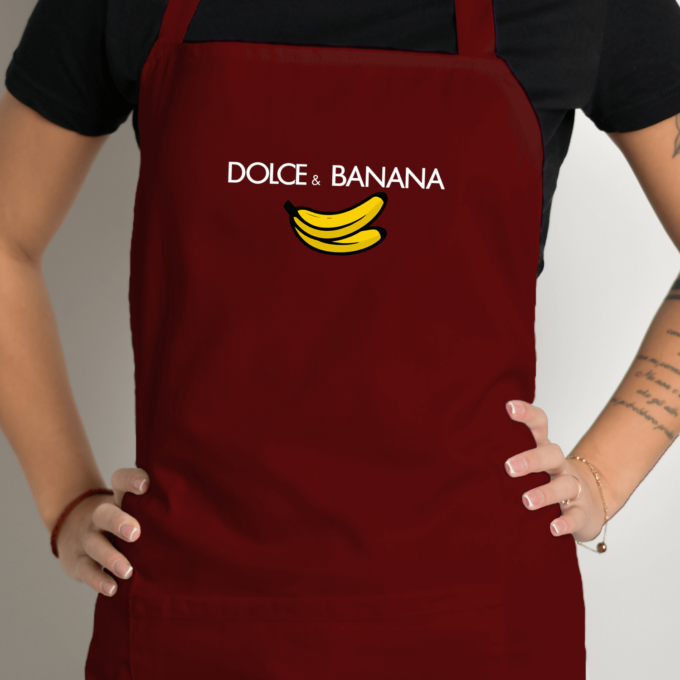 Prijuostė su spauda „Dolce & Banana“ - Image 4