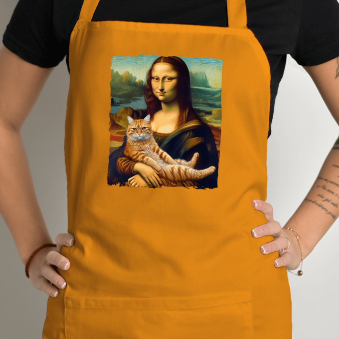 Prijuostė su spauda „Mona Liza“ - Image 7