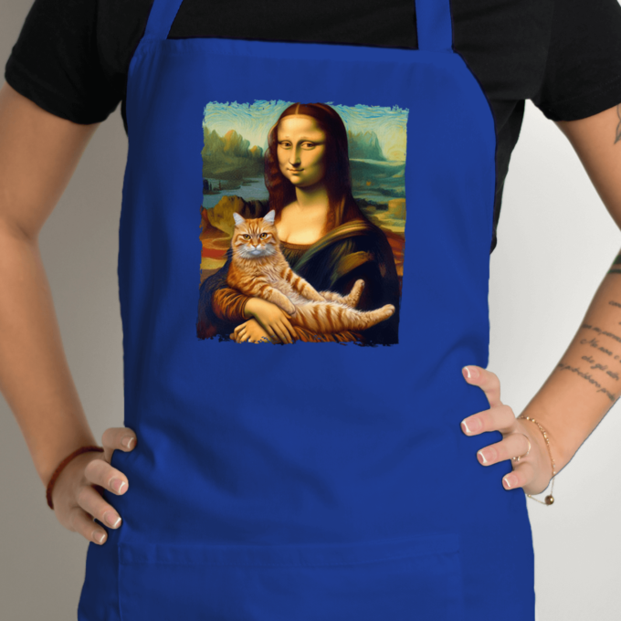 Prijuostė su spauda „Mona Liza“ - Image 4