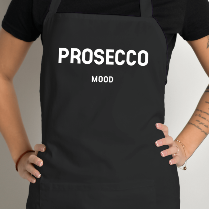 Prijuostė su spauda „Prosecco Mood“ - Image 5