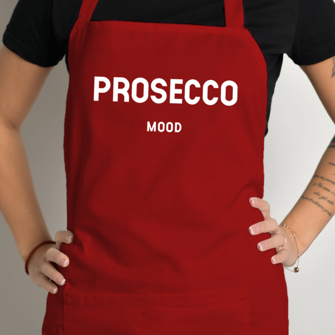 Prijuostė su spauda „Prosecco Mood“ - Image 2