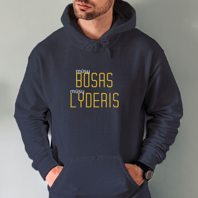 Unisex džemperis su spauda „Lyderis“ - Image 4