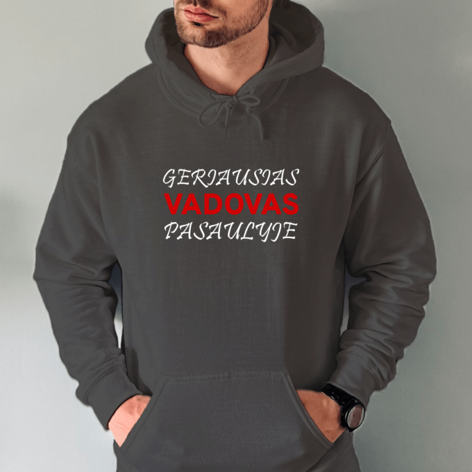 Unisex džemperis su spauda „Geriausias vadovas pasaulyje“ - Image 4