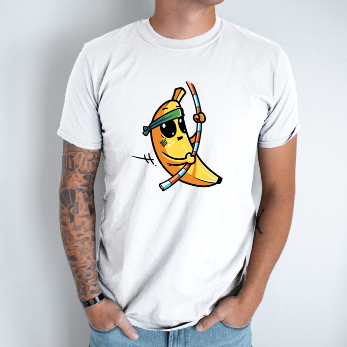 Unisex marškinėliai su spauda „Bananas tarzanas“ - Image 8